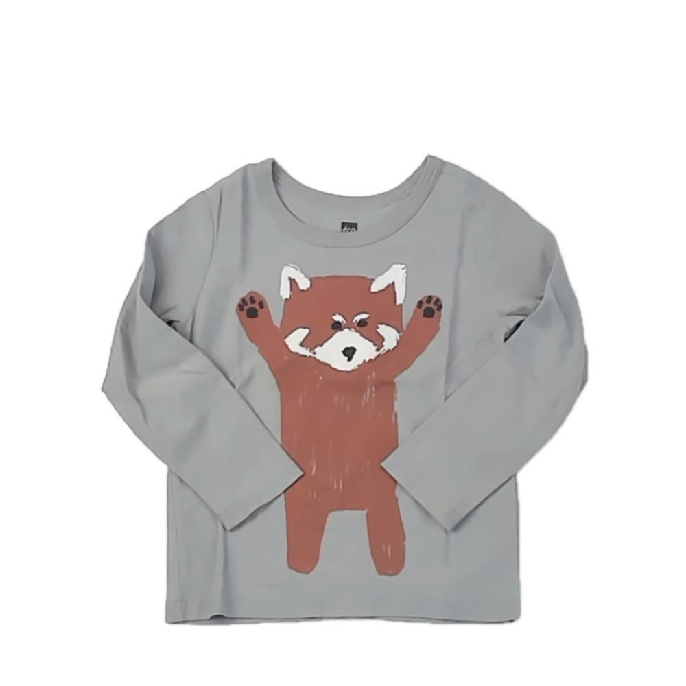 Tea Collection Boys Gray Bear Long Sleeve T-Shirt size: 2T